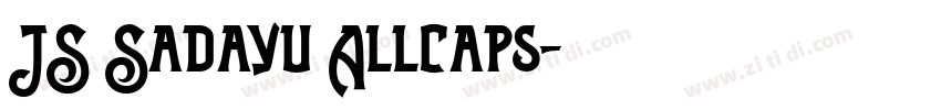JS Sadayu Allcaps字体转换